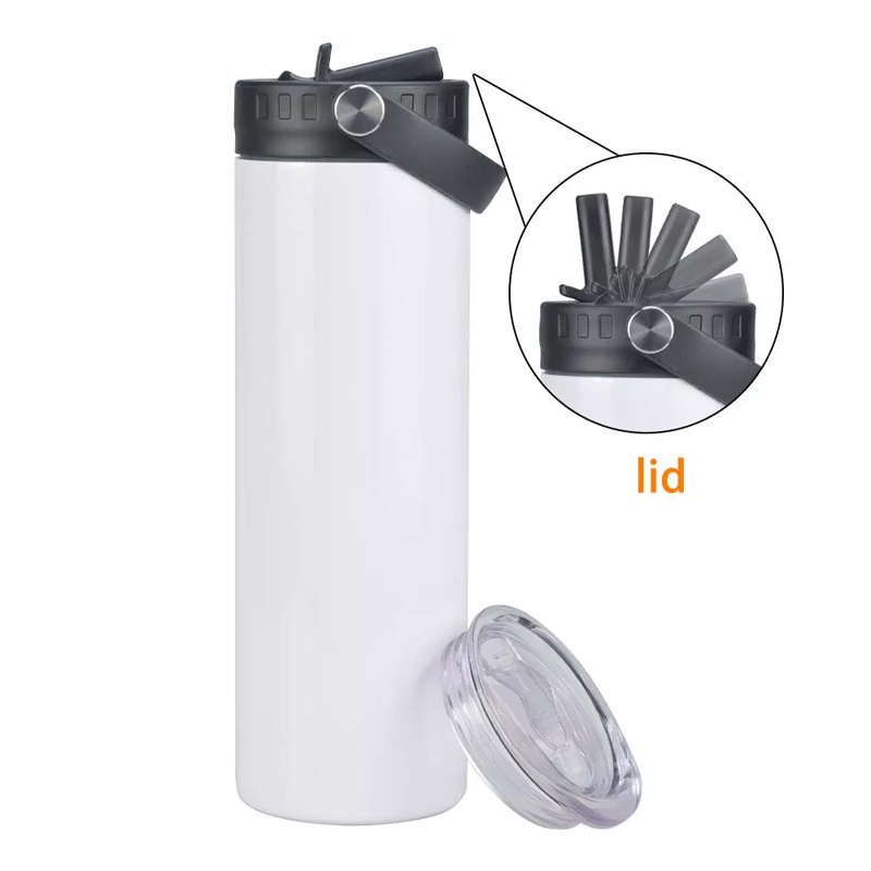 20 ozstraw lid sports lid vacuum insulated reusable cup white sublimation (3)
