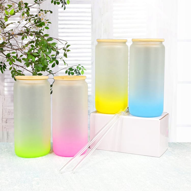 20oz Sublimation Glass Tumbler with Bamboo Lid13