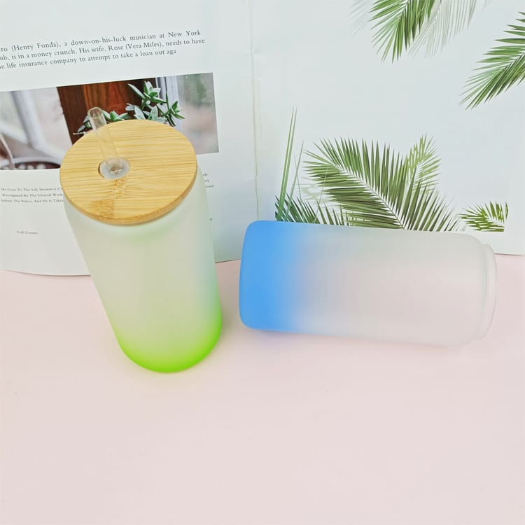 20oz Sublimation Glass Tumbler with Bamboo Lid16
