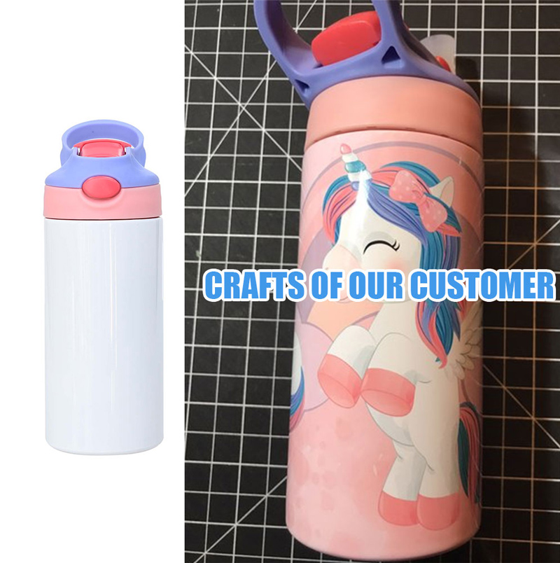 Stainless Steel Double Wall Baby Sippy Cup Kids Sublimation Tumblers (5)